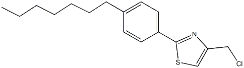 4-(chloromethyl)-2-(4-heptylphenyl)-1,3-thiazole Struktur