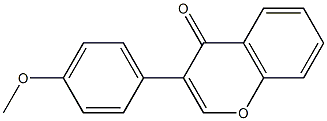 3-(4-methoxyphenyl)-4H-chromen-4-one Struktur