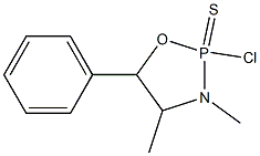 2-chloro-3,4-dimethyl-5-phenyl-1,3,2lambda~5~-oxazaphospholane-2-thione Struktur