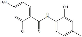 4-amino-2-chloro-N-(2-hydroxy-4-methylphenyl)benzenecarboxamide Struktur