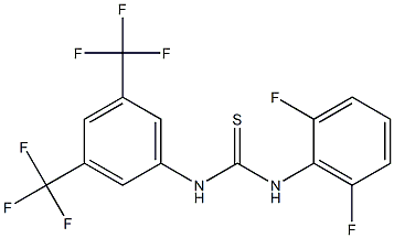 N-(2,6-difluorophenyl)-N'-[3,5-di(trifluoromethyl)phenyl]thiourea Struktur