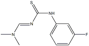 N-[(dimethylamino)methylidene]-N'-(3-fluorophenyl)thiourea Struktur