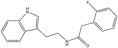 N1-[2-(1H-indol-3-yl)ethyl]-2-(2-fluorophenyl)acetamide Struktur