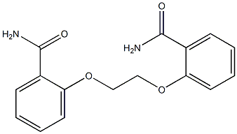 2-{2-[2-(aminocarbonyl)phenoxy]ethoxy}benzamide Struktur