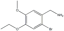 (2-bromo-4-ethoxy-5-methoxyphenyl)methanamine Struktur