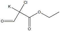 (2-chloro-1-ethoxy-1,3-dioxopropan-2-yl)potassium Struktur