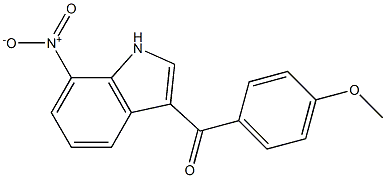 (4-methoxyphenyl)(7-nitro-1H-indol-3-yl)methanone Struktur