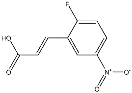 (E)-3-(2-fluoro-5-nitrophenyl)acrylic acid Struktur