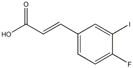 (E)-3-(4-fluoro-3-iodophenyl)acrylic acid Struktur