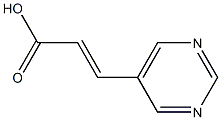 (E)-3-(pyrimidin-5-yl)acrylic acid Struktur