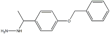 1-(1-(4-(benzyloxy)phenyl)ethyl)hydrazine Struktur