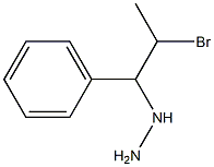 1-(2-bromo-1-phenylpropyl)hydrazine Struktur