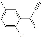 1-(2-bromo-5-methylphenyl)prop-2-yn-1-one Struktur