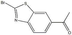 1-(2-bromobenzo[d]thiazol-6-yl)ethanone Struktur