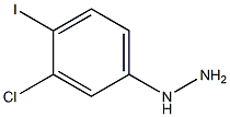 1-(3-chloro-4-iodophenyl)hydrazine Struktur