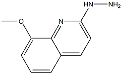 1-(8-methoxyquinolin-2-yl)hydrazine Struktur