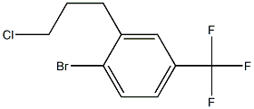 1-bromo-2-(3-chloropropyl)-4-(trifluoromethyl)benzene Struktur