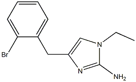 1-ethyl-4-(2-bromobenzyl)-1H-imidazol-2-amine Struktur