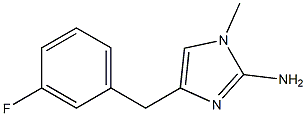 1-methyl-4-(3-fluorobenzyl)-1H-imidazol-2-amine Struktur