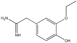 2-(3-ethoxy-4-hydroxyphenyl)acetamidine Struktur