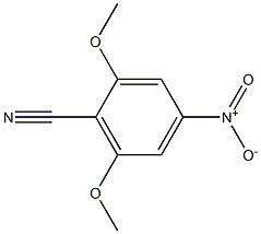 2,6-dimethoxy-4-nitrobenzonitrile Struktur