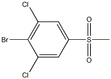 2-bromo-1,3-dichloro-5-(methylsulfonyl)benzene Struktur