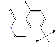 2-chloro-N-methoxy-N-methyl-5-(trifluoromethyl)benzamide Struktur