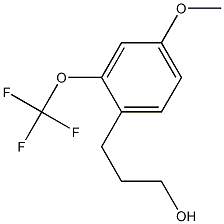 3-(4-methoxy-2-(trifluoromethoxy)phenyl)propan-1-ol Struktur