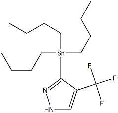 3-(tributylstannyl)-4-(trifluoromethyl)-1H-pyrazole Struktur