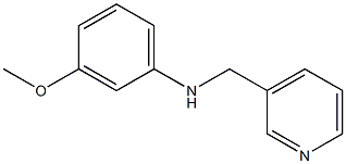 3-methoxy-N-((pyridin-3-yl)methyl)benzenamine Struktur