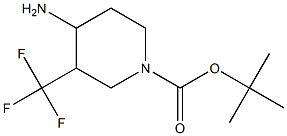 4-Amino-3-trifluoromethyl-piperidine-1-carboxylic acid tert-butyl ester Struktur