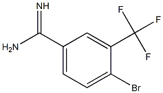 4-bromo-3-(trifluoromethyl)benzamidine Struktur