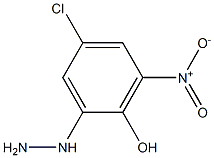 4-chloro-2-hydrazinyl-6-nitrophenol Struktur