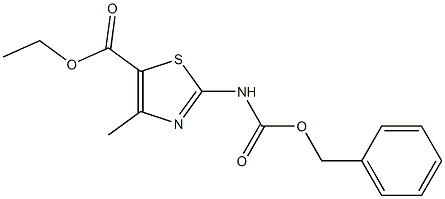 ethyl 2-(benzyloxycarbonylamino)-4-methylthiazole-5-carboxylate Struktur