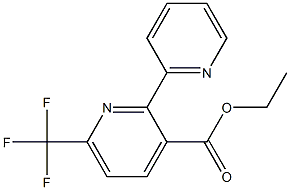 ethyl 6-(trifluoromethyl)-2,2'-bipyridine-3-carboxylate Struktur