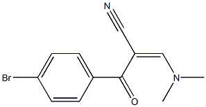 3-(Dimethylamino)-2-(4-bromobenzoyl)acrylonitrile Struktur