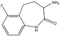 3-Amino--6-fluoro-1H,3H,4H,5H-benzo[f]azepin-2-one Struktur