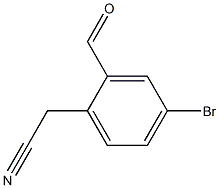 4-Bromo-2-formylphenylacetonitrile Struktur