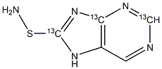 Azathioprine-13C3 Struktur