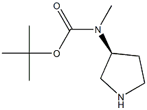 (S)-Tert-butyl methyl(pyrrolidin-3-yl)carbamate Struktur