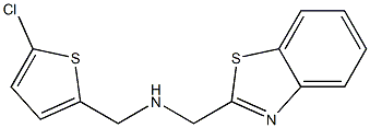 (1,3-benzothiazol-2-ylmethyl)[(5-chlorothiophen-2-yl)methyl]amine Struktur