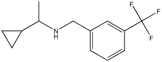 (1-cyclopropylethyl)({[3-(trifluoromethyl)phenyl]methyl})amine Struktur