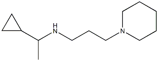 (1-cyclopropylethyl)[3-(piperidin-1-yl)propyl]amine Struktur