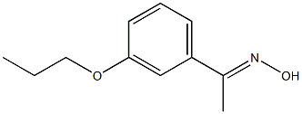 (1E)-1-(3-propoxyphenyl)ethanone oxime Struktur