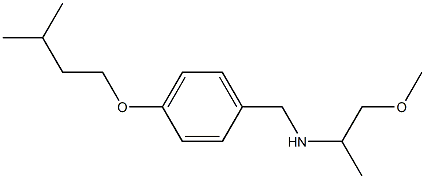 (1-methoxypropan-2-yl)({[4-(3-methylbutoxy)phenyl]methyl})amine Struktur