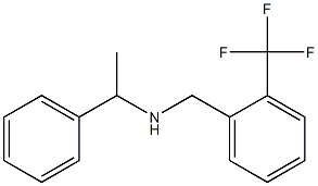 (1-phenylethyl)({[2-(trifluoromethyl)phenyl]methyl})amine Struktur