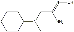 (1Z)-2-[cyclohexyl(methyl)amino]-N'-hydroxyethanimidamide Struktur