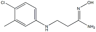 (1Z)-3-[(4-chloro-3-methylphenyl)amino]-N'-hydroxypropanimidamide Struktur