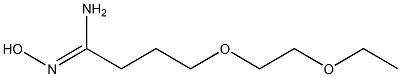 (1Z)-4-(2-ethoxyethoxy)-N'-hydroxybutanimidamide Struktur