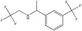 (2,2,2-trifluoroethyl)({1-[3-(trifluoromethyl)phenyl]ethyl})amine Struktur